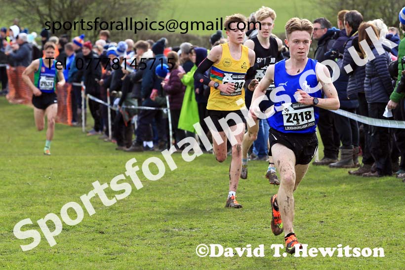 Mens Under-17s 2023 UK CAU Inter Counties Cross Country Champs, Prestwold Hall, Loughborough. Photo: David T. Hewitson/Sports for All Pics